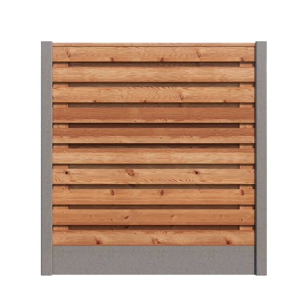 Hout/Beton schutting pakket Douglas 21 planks