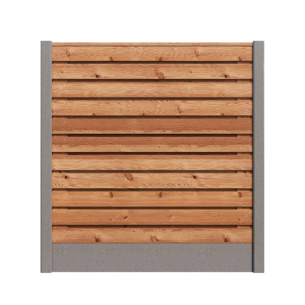 Hout/Beton schutting pakket Douglas 23 planks