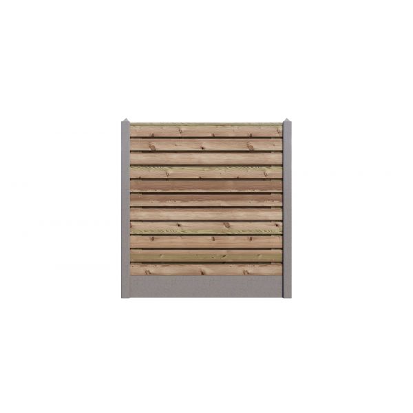 Hout/Beton schutting pakket Grenen 23 planks