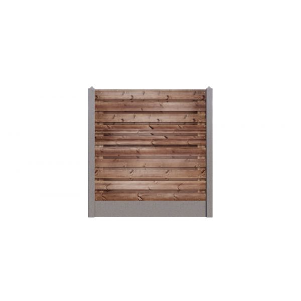 Hout/Beton schutting pakket Nobifix 21 planks