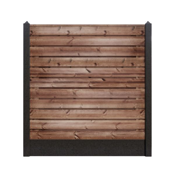 Hout/Beton schutting pakket Nobifix 23 planks