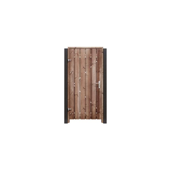 Nobifix tuinpoort 195cm hoog incl. kozijn, slot en bevestigingsmateriaal