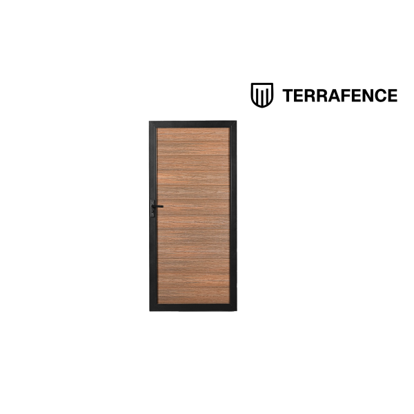 Terrafence Teak houtnerf tuinpoort 90cm breed