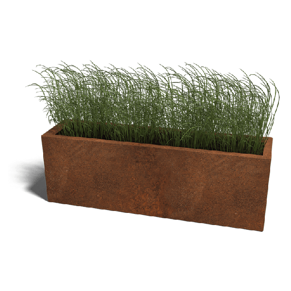 Cortenstaal plantenbak Texas 30 x 120 cm