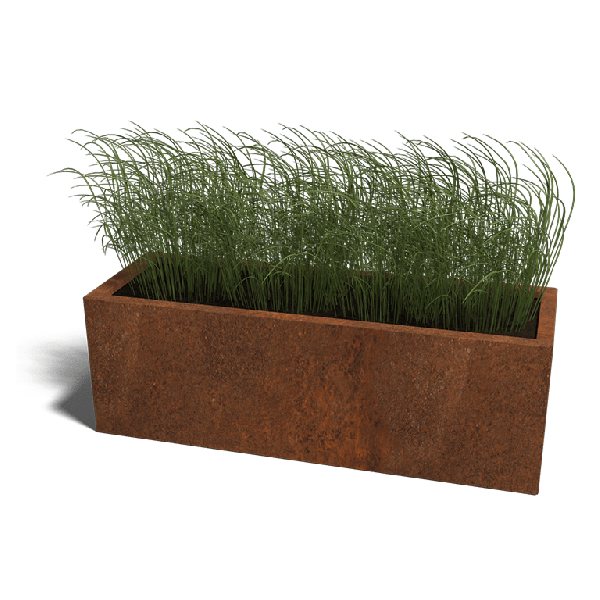 Cortenstaal plantenbak Texas 40 x 120 cm