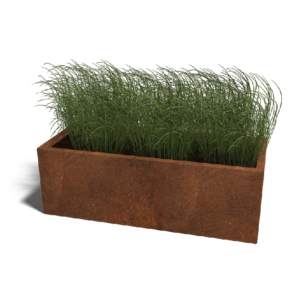 Cortenstaal plantenbak Texas 50 x 120 cm