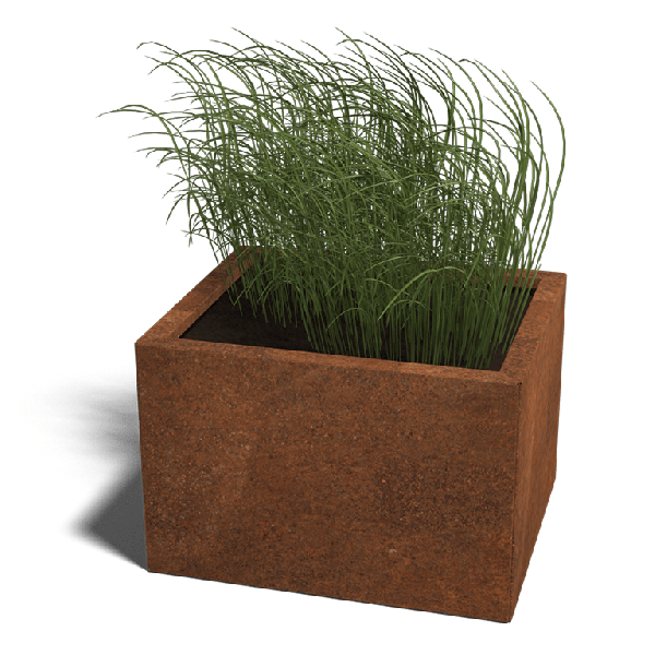 Cortenstaal plantenbak Texas 50 x 60 cm