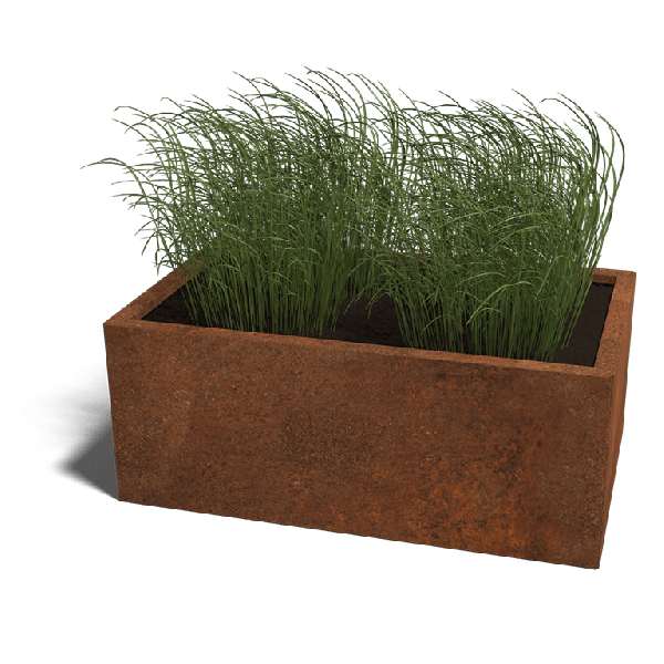 Cortenstaal plantenbak Texas 60 x 100 cm
