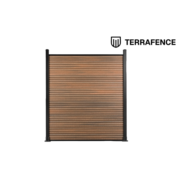 Terrafence Composiet schutting Teak Rhombus Horizontaal