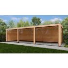 Overkapping Moderno Dubbelwandig 1000cm x 350cm