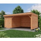 Overkapping DeLuxe Dubbelwandig 600cm x 400cm met schuur 200cm