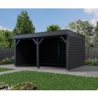 Overkapping All-Black Dubbelwandig 500cm x 300cm.