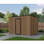 Composiet schuur 350cm x 350cm Teak