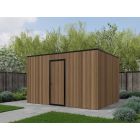 Composiet schuur 400cm x 300cm Teak