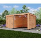 Overkapping Moderno 500cm x 350cm met schuur 200cm