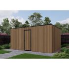 Composiet schuur 500cm x 350cm Teak