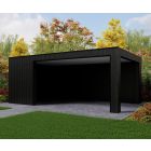 Overkapping Composiet Rhombus Nordic Black 600cm x 370cm (400-200)