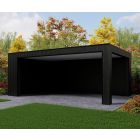 Overkapping Composiet Rhombus Nordic Black 600cm x 370cm (500-100)