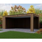 Overkapping Composiet Rhombus Teak 600cm x 370cm (500-100)