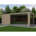 Overkapping Composiet Rhombus Oak 700cm x 370cm (400-300)