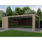 Overkapping Composiet Rhombus Oak 700cm x 370cm (500-200)