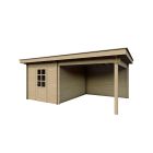 Tuinhuis Nordline 560cm x 340cm incl. schuur 200cm