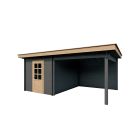 Tuinhuis Nordline 560cm x 390cm incl. schuur 200cm