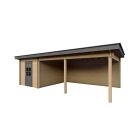 Tuinhuis Nordline 760cm x 390cm incl. schuur 200cm