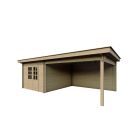 Tuinhuis Nordline 760cm x 340cm incl. schuur 300cm