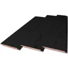 Douglas sponning plank zwart gespoten 18 x 195mm