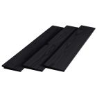 Douglas zweeds rabat plank zwart gespoten 12/26 x 195mm
