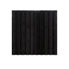 Grenen zwart gespoten schutting scherm 21 planks 180cm x 180cm