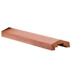 Hardhouten afdeklat piramide 3.4 x 8.4 x 180cm