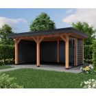 Overkapping Landelijk 580cm x 390cm met vast raam kozijn