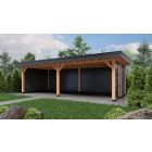 Overkapping Landelijk 880cm x 390cm met vast raamkozijn