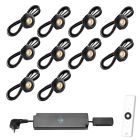 Set van 10-Ledspots kleur zwart AB - Warmwit