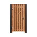 Douglas tuinpoort 195cm hoog  incl. kozijn, slot en bevestigingsmateriaal