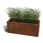 Cortenstaal plantenbak Texas 40 x 100 cm