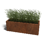 Cortenstaal plantenbak Texas 40 x 120 cm