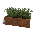 Cortenstaal plantenbak Texas 50 x 120 cm
