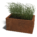 Cortenstaal plantenbak Texas 50 x 80 cm