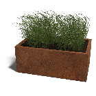 Cortenstaal plantenbak Texas 60 x 100 cm