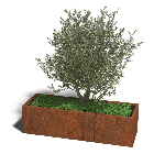 Cortenstaal plantenbak Texas xxl 150 x 50 cm