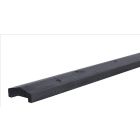 Grenen zwart gespoten afdeklat piramide 3.4 x 8.4 x 180cm