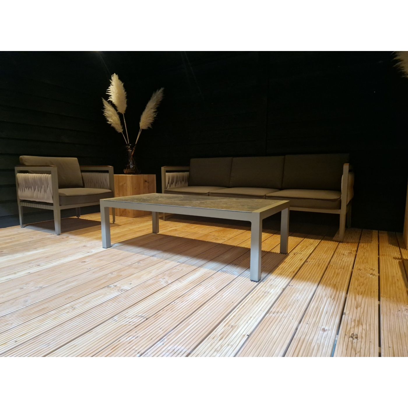 Overkapping Zwart 700cm x 400cm.