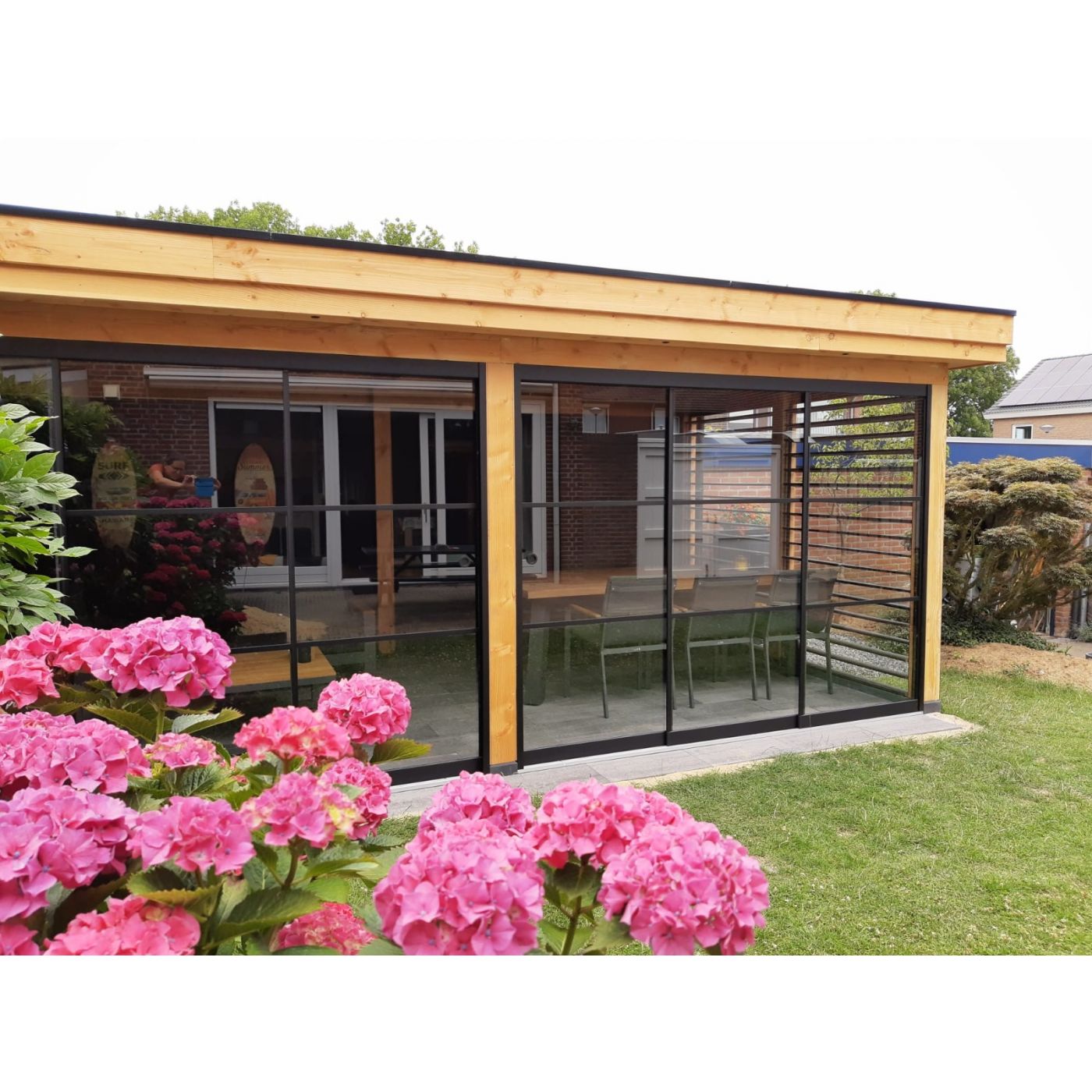 Overkapping Deluxe Dubbelwandig 1000cm x 350cm
