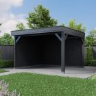 Overkapping All-Black Dubbelwandig 400cm x 400cm.