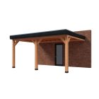 Aanbouw Overkapping Comfort met zwarte boei 500cm x 400cm