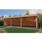 Overkapping Deluxe Dubbelwandig 1000cm x 350cm