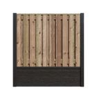 Hout/Beton schutting pakket Grenen Rotsmotief 21 planks